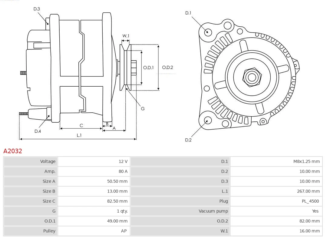 Gerador As-pl A2032