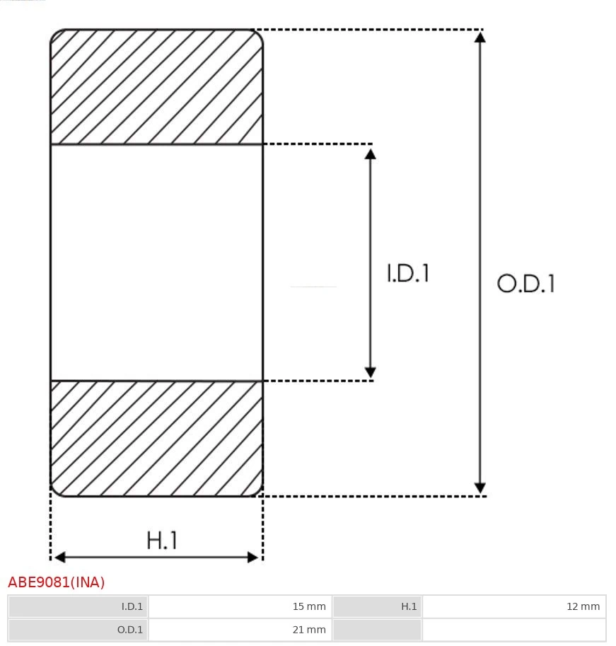 Rolamento de suporte da árvore primária da Caixa de Mudança (rolamento de centragem de volante) Honda 91106383003 preço, a partir de 3,13 USD