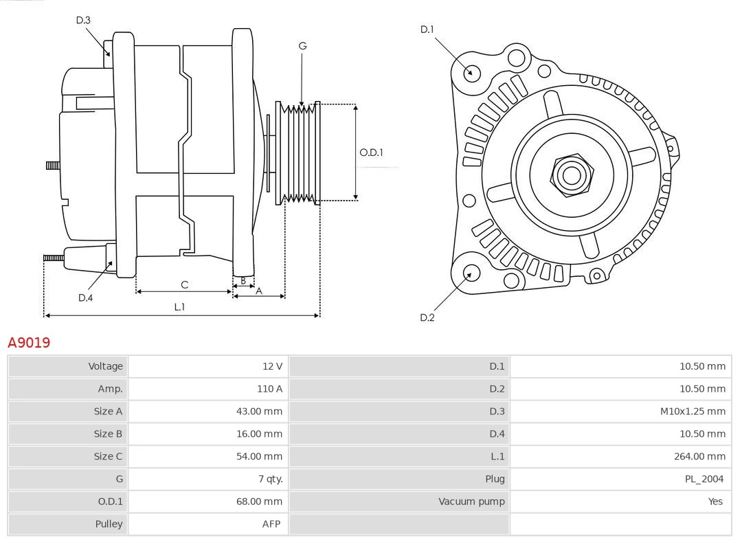 Gerador As-pl A9019