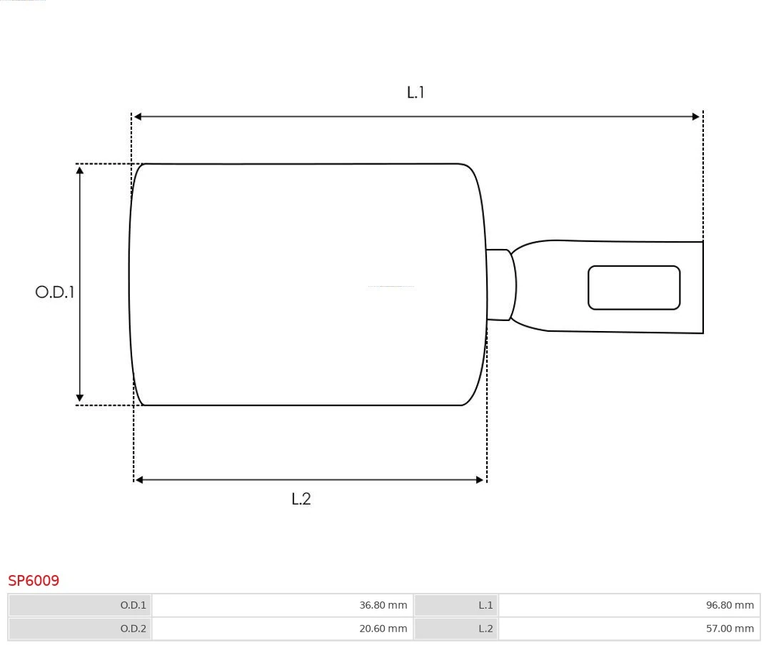 SP6009 As-pl Kit de reparação do relê de tração do motor de arranco