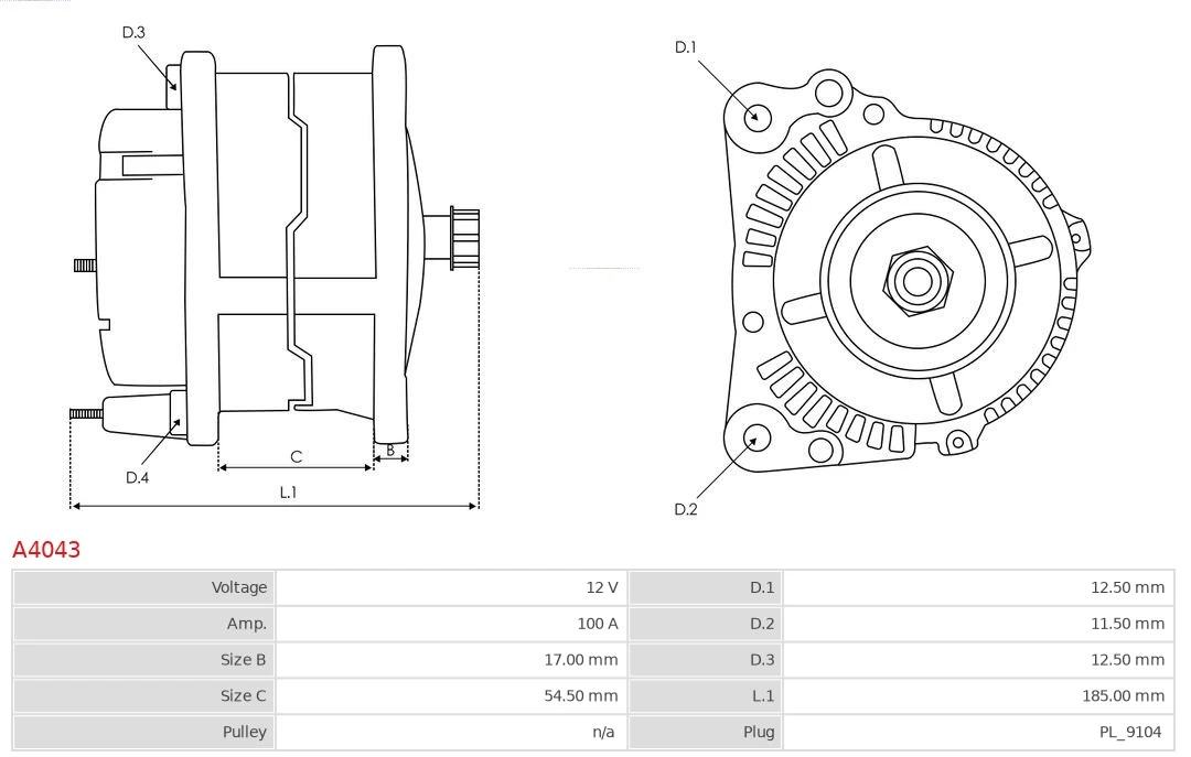 Gerador As-pl A4043