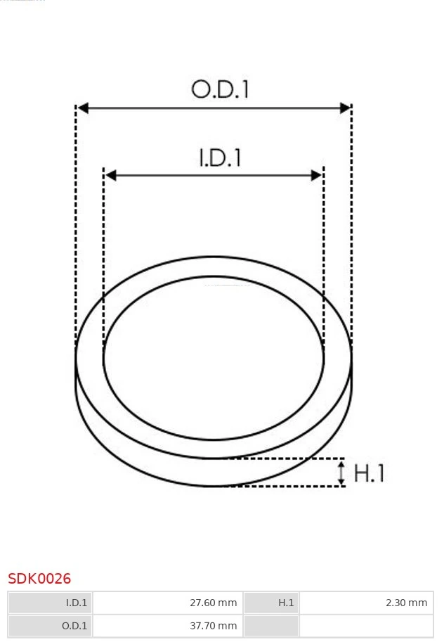 SDK0026 As-pl Kit de reparação do motor de arranco