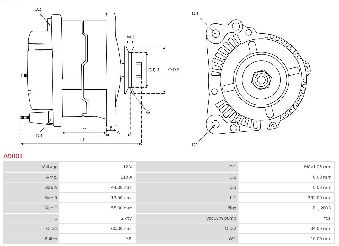 Gerador As-pl A9001