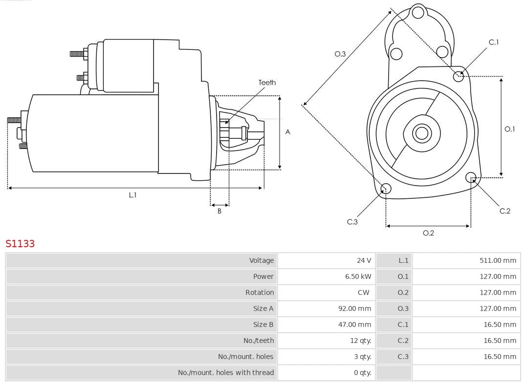 Compre TY6699 John Deere Motor de arranco