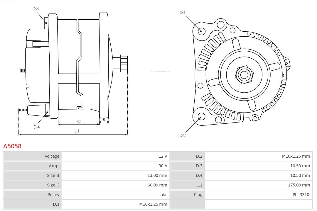 Gerador As-pl A5058