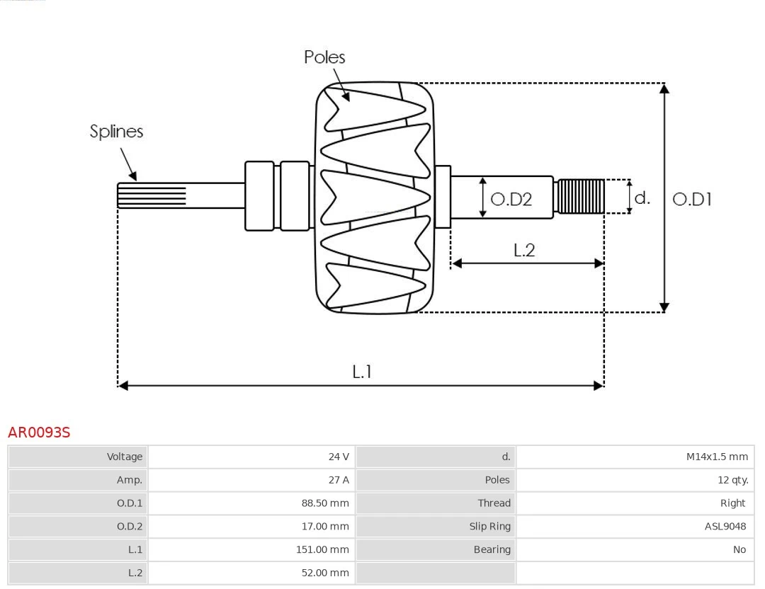 1124034777 Bosch Induzido (rotor) do gerador