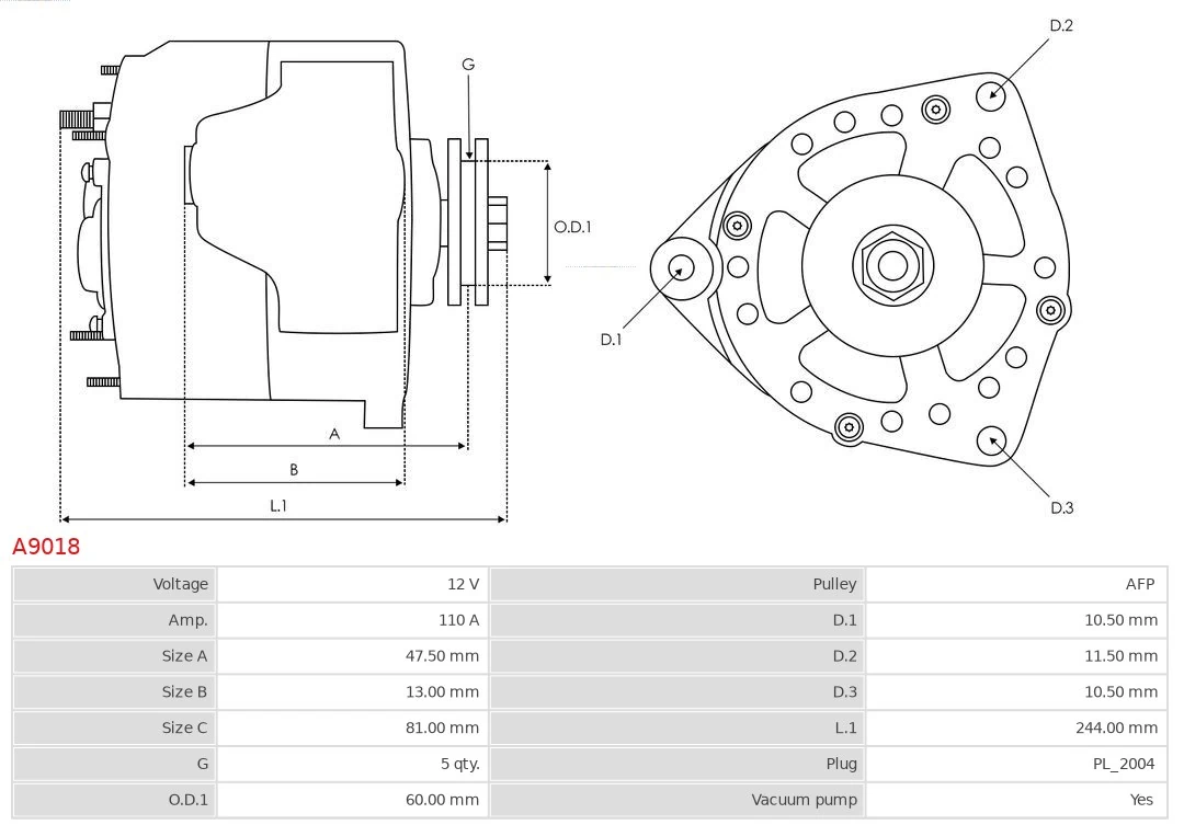 Gerador As-pl A9018