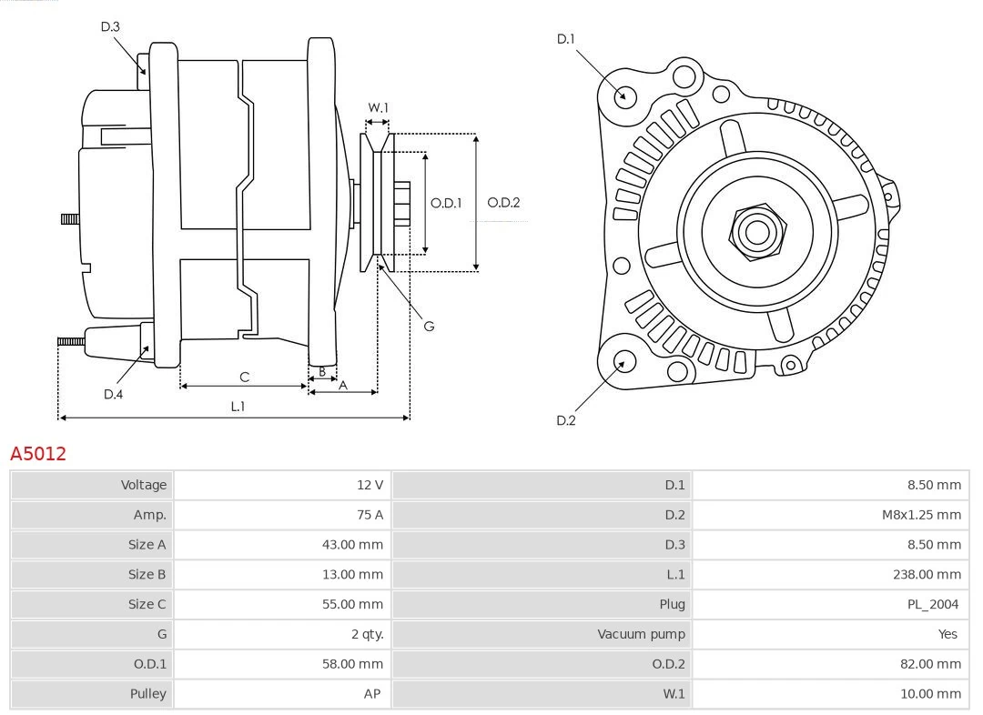 Gerador As-pl A5012