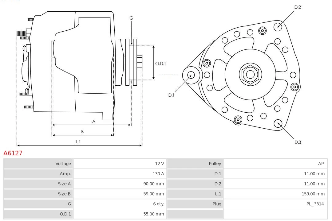 Gerador As-pl A6127
