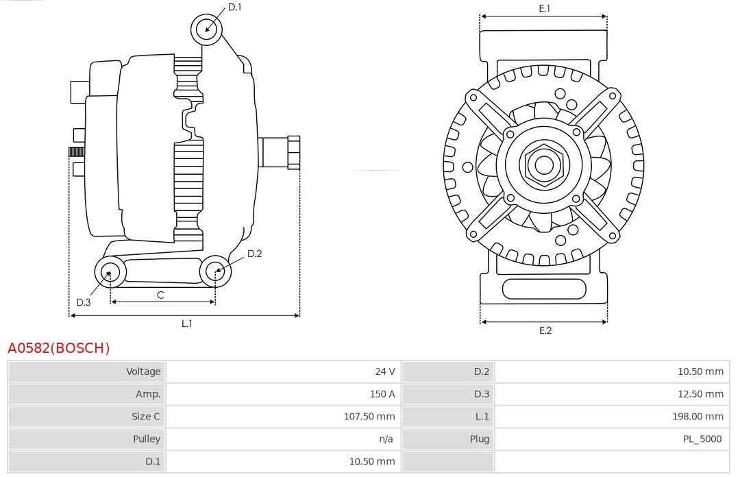 Gerador A000150645080 Mercedes