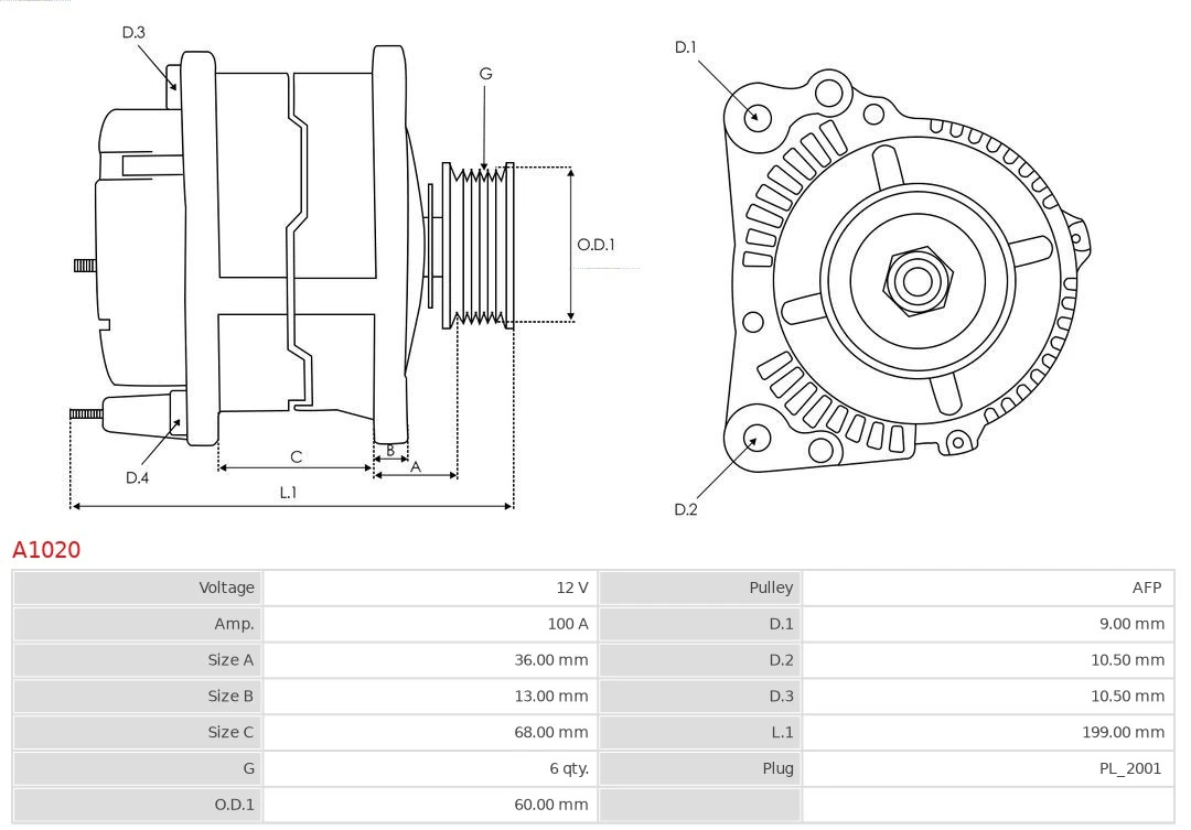 Gerador As-pl A1020