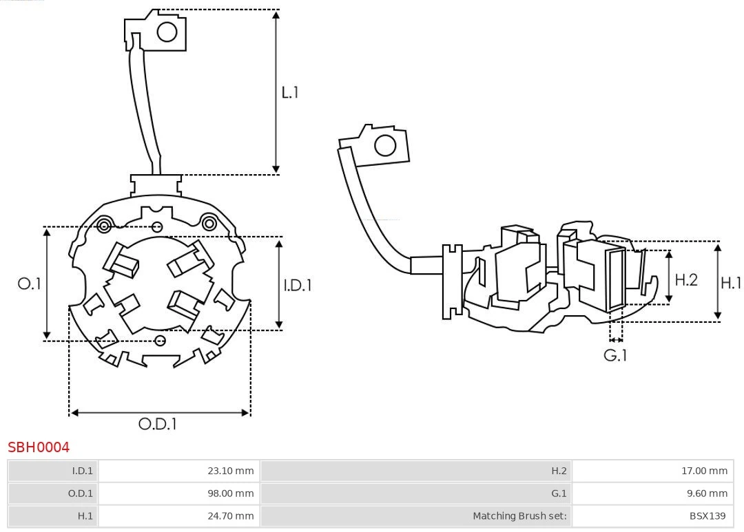Compre 79026095 Deutz Porta-escovas do motor de arranco