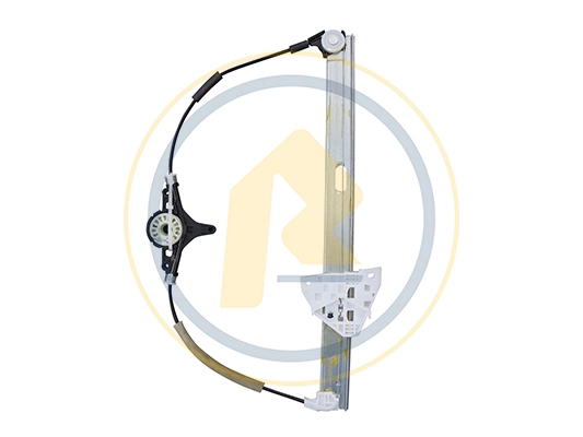 Mecanismo de acionamento de vidro da porta dianteira direita para Mazda 2 DE