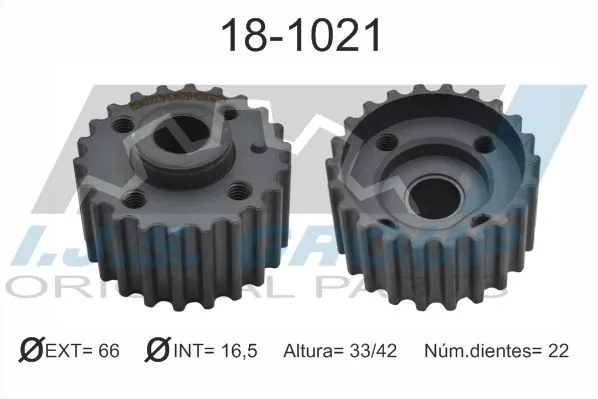 Engrenagem de cadeia da roda dentada de acionamento de cambota de motor para Volkswagen Golf V 1K1