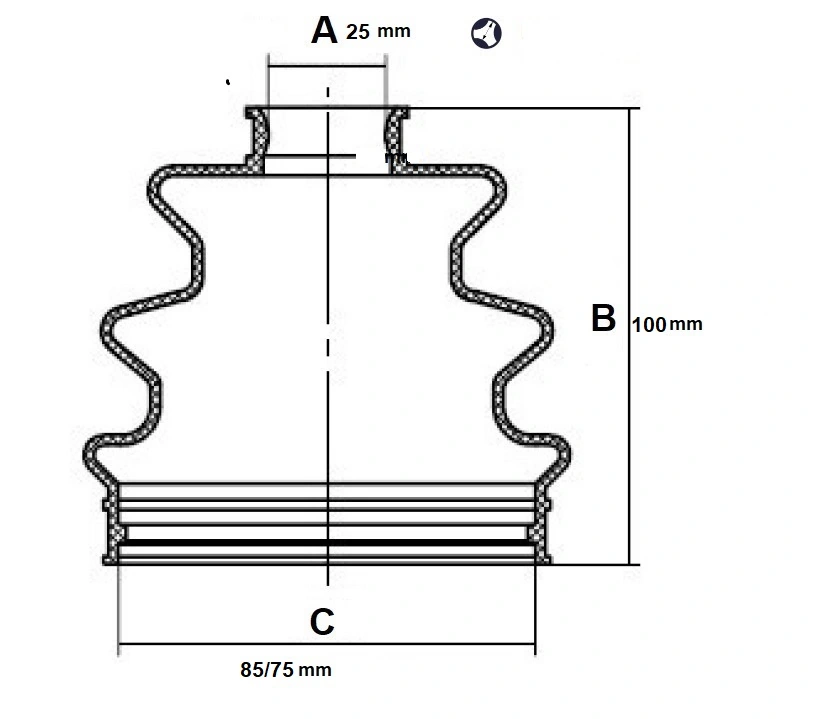 Bota de proteção interna de junta homocinética do semieixo dianteiro Nissan Pathfinder  R50 ao melhor preço