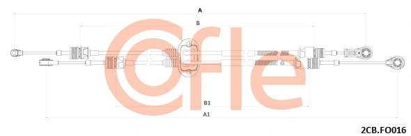 Cabo de mudança duplo para Ford Mondeo CA2