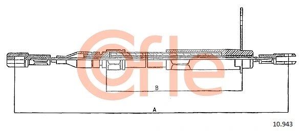 Cabo traseiro direito/esquerdo do freio de estacionamento Beca Cables 2001353 preço, a partir de 18,85 USD