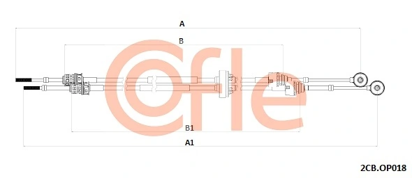 Cabo de mudança duplo para Opel Astra P10