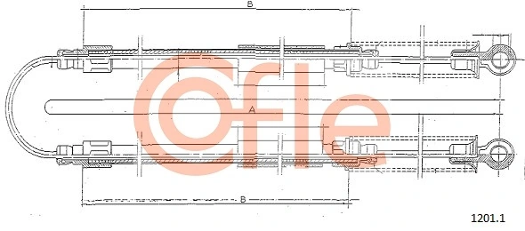 Cabo traseiro direito/esquerdo do freio de estacionamento Beca Cables 703001 preço, a partir de 20,99 USD