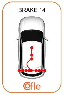 Compre 24443834 General Motors Cabo do freio de estacionamento traseiro esquerdo