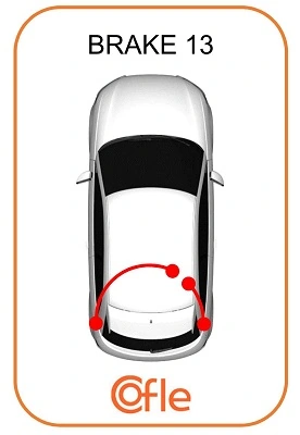 Cabo do freio de estacionamento traseiro direito para Renault Espace J11