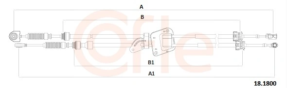 Cabo de mudança duplo para Toyota Avensis T25