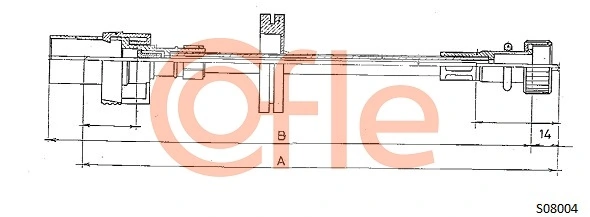 6163213 Ford Cabo de acionamento de velocímetro