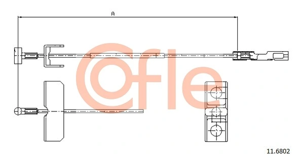 Cabo do freio de estacionamento intermédio Renault (RVI) 7700313058 preço, a partir de 8,51 USD