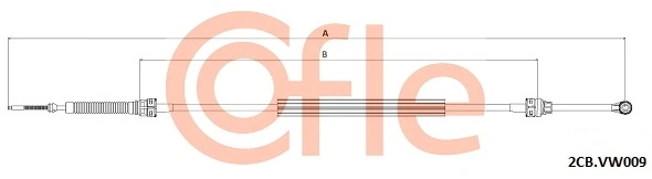 Cabo de mudança duplo Volkswagen Caddy 4 SAB, SAJ