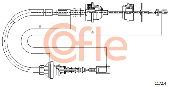 1318446080 Fiat/Alfa/Lancia Cabo de embraiagem