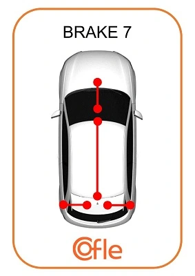 Cabo do freio de estacionamento traseiro esquerdo General Motors 93868406