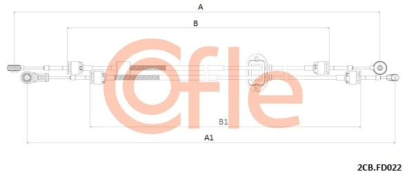 Cabo de mudança duplo para Ford C-Max CB7