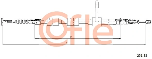 Compre 1102002 Beca Cables Cabo do freio de estacionamento traseiro direito
