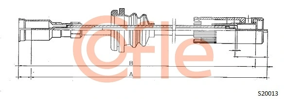 401019 Beca Cables Cabo de acionamento de velocímetro