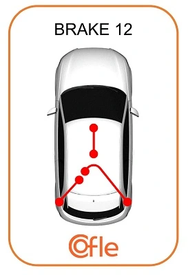 Cabo do freio de estacionamento traseiro direito 522446 General Motors