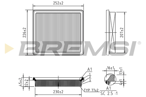 16546V0192 Nissan/Infiniti Filtro de ar