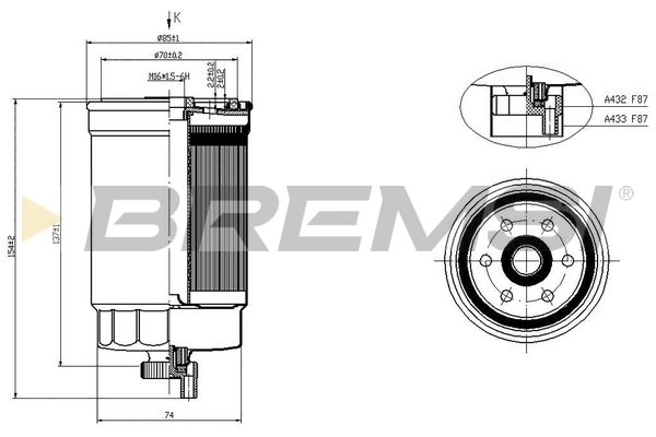 Compre 0018353147 Mercedes Filtro de combustível