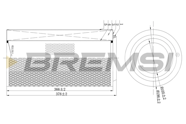 Filtro de ar 0000677400 Claas