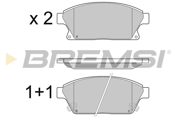 Sapatas do freio dianteiras de disco para Opel Astra P10