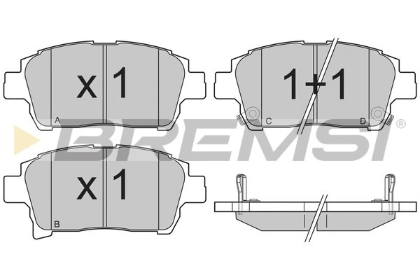 Sapatas do freio dianteiras de disco para Toyota Prius NHW20