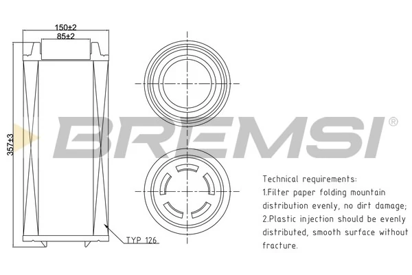 Filtro de ar Massey Ferguson 3901464M2 preço, a partir de 22,54 USD
