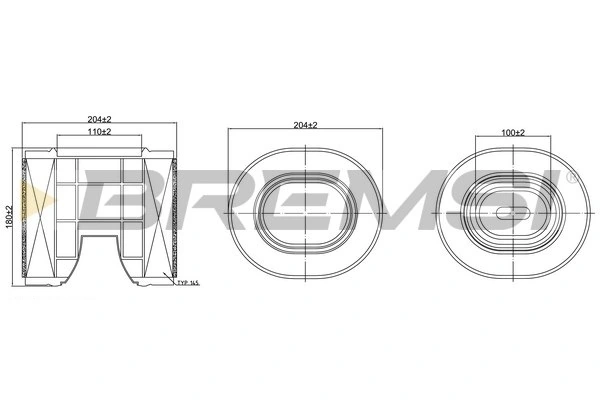 52180232 Fiat/Alfa/Lancia Filtro de ar