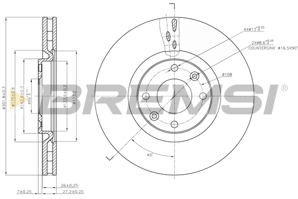 CD7676V Bremsi