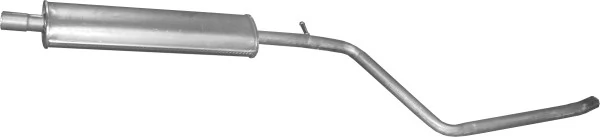 Silenciador, parte central 8660005417 Renault (RVI)