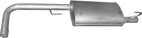 Silenciador, parte traseira para Nissan Navara D40