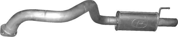 Silenciador, parte traseira para Toyota Land Cruiser J9