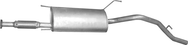 Silenciador, parte traseira para Daihatsu Terios J100, J102, J122