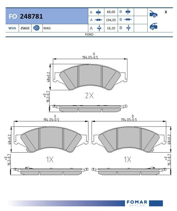 Sapatas do freio dianteiras de disco Mazda UCYE3323Z preço, a partir de 24,14 USD