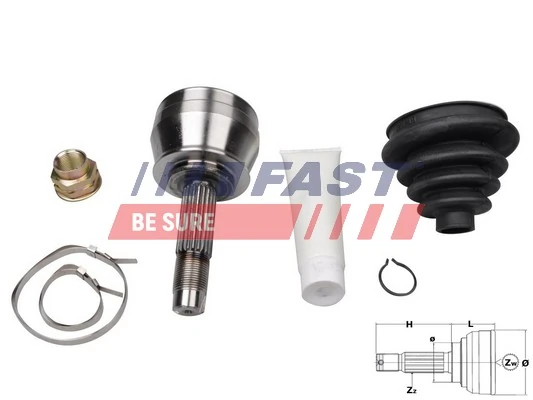 Junta homocinética externa dianteira 77366003 Fiat/Alfa/Lancia