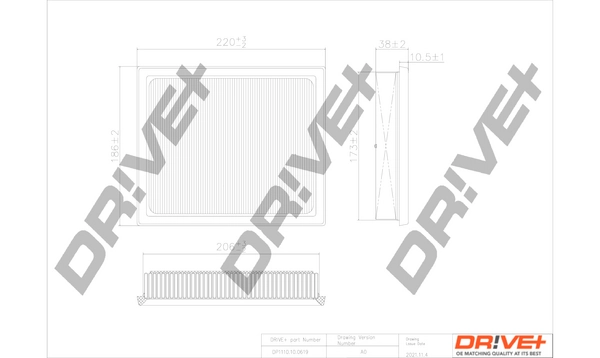 Filtro de ar 178010T070 FAW